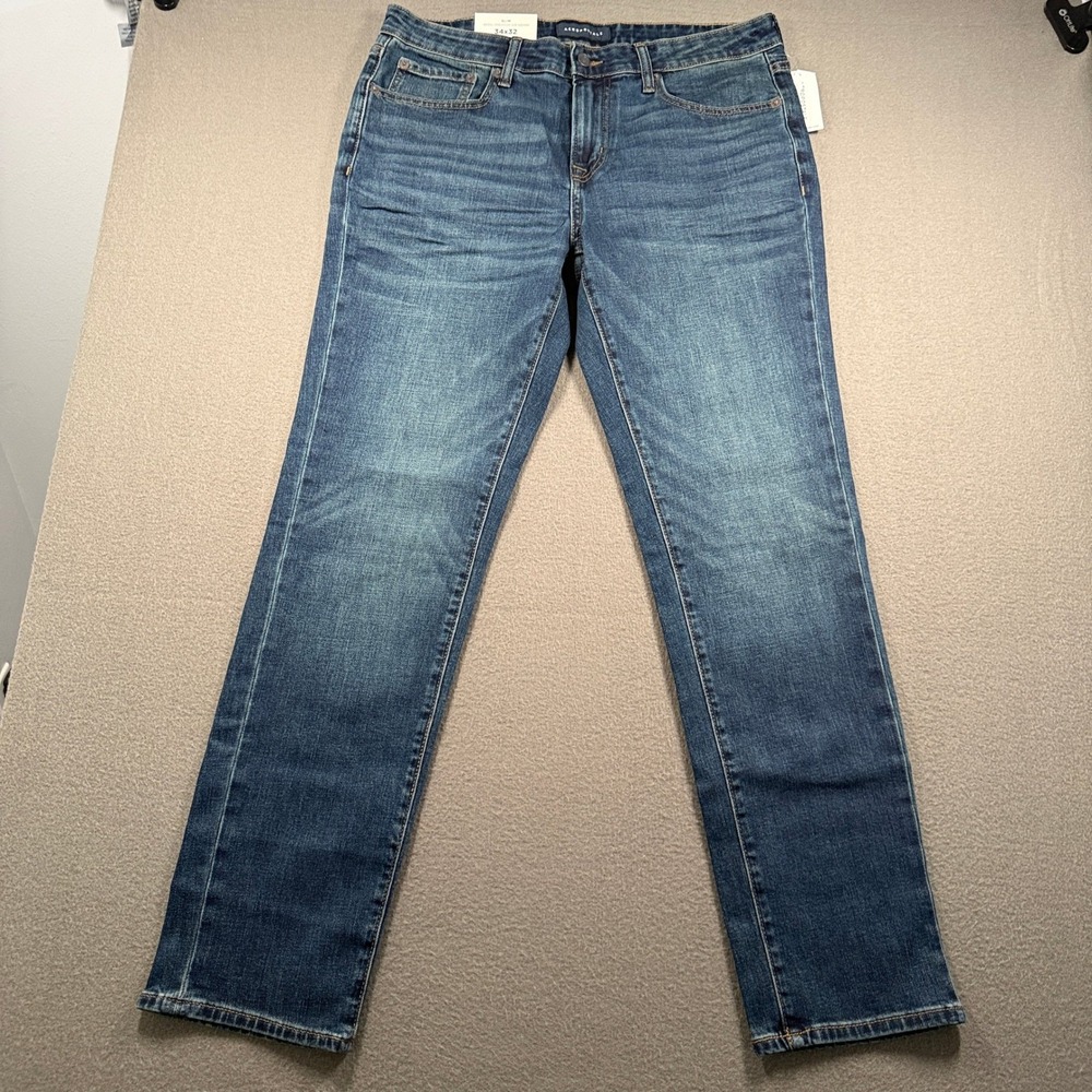 Aeropostale Slim Jeans Mens 34x32 Blue Aero2 Premium Air Denim 129259